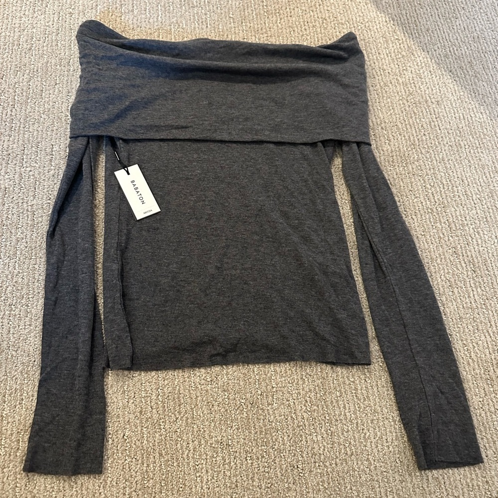 Aritzia Babaton Off The Shoulder Longsleeve NWT